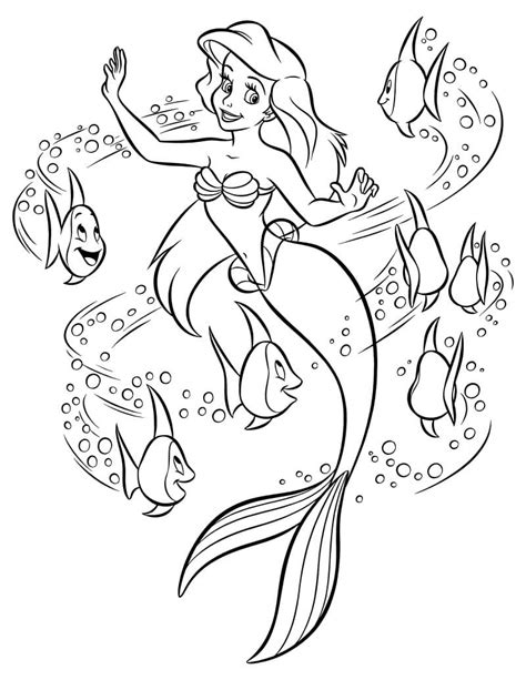 Ariel Coloring Pages Mermaid Coloring Book Disney Princess Coloring