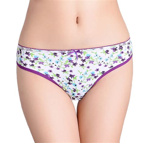 woman underwear women cotton sexy panties low rise floral print briefs lingerie ladies knickers