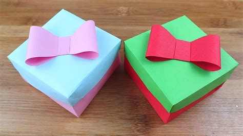 How To Make Paper Beautiful Gift Box Origami Gift Box Easy Origami