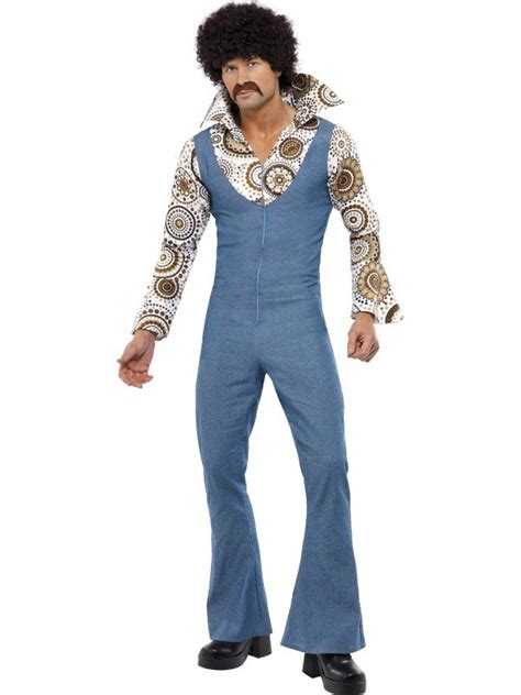 Mens 70s Groovy Disco Dancer Adult Male 1970s Fancy Dress Costume Party