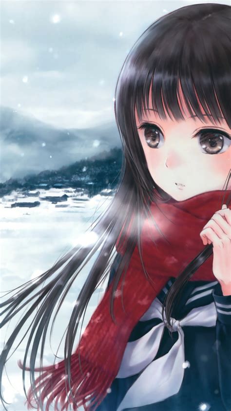 Wallpaper Anime Girl Beauty Winter 4k Art 15972
