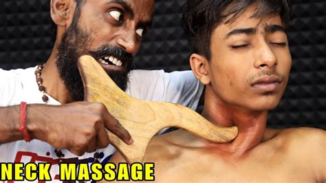Heavy Oil Neck Massage By Master Tapas Head Massage And Hair Cracking Loud Neck Cracking