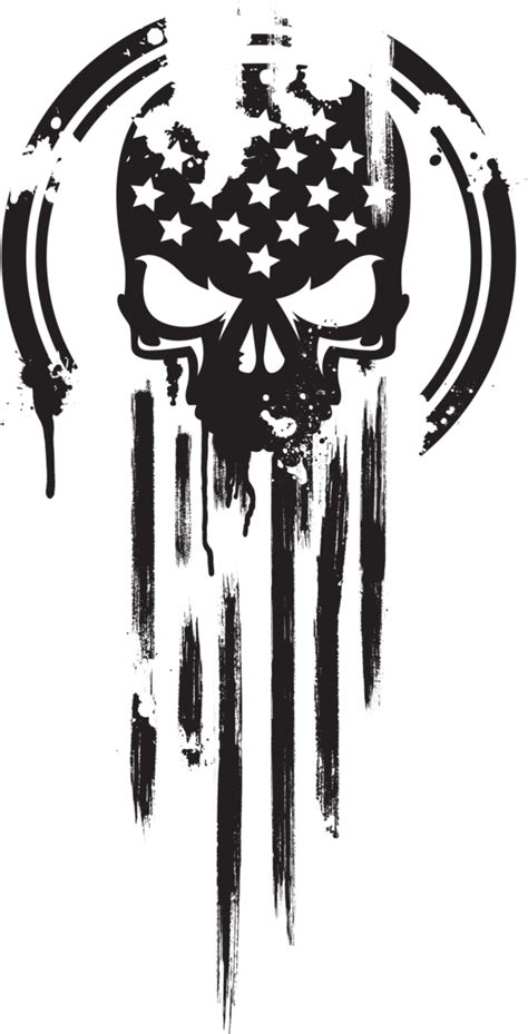 Download Punisher Skull Design 12318 Transparent Png Download Seekpng