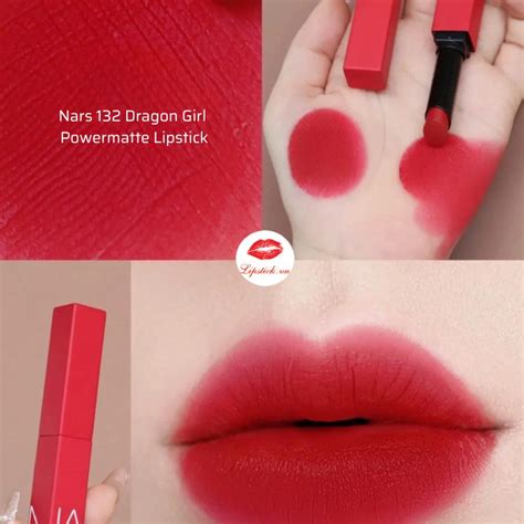 Son Nars 132 Dragon Girl Đỏ Hồng Powermatte Lipstick Lipstickvn