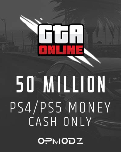 Gta Money 50 Million Ps4ps5 Cash Only Opmodz
