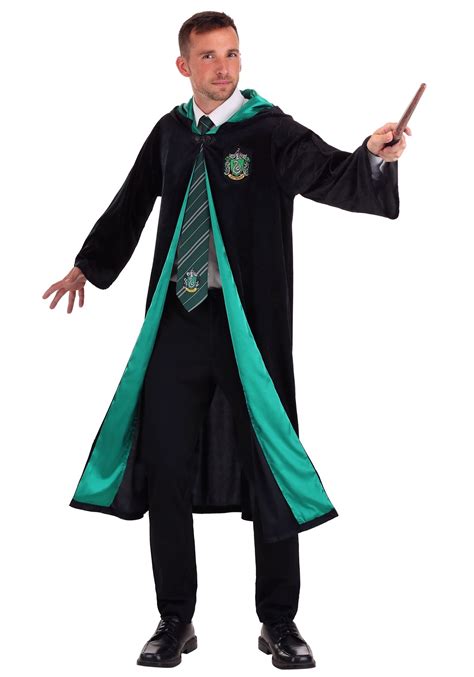 Deluxe Slytherin Robe Harry Potter Adult Halloween Costume The Party