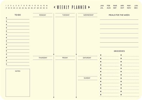 Weekly Planner - Love Letters Stationery