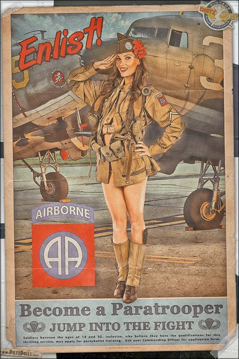 Propaganda Pinups Become A Paratrooper By Warbirdphotographer On Deviantart Military Poster