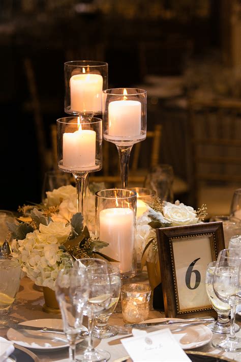Tall Candle Centerpiece Elizabeth Anne Designs The Wedding Blog