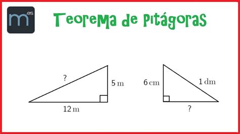 Teorema De Pitágoras Youtube Teorema De Pitagoras Matematicas