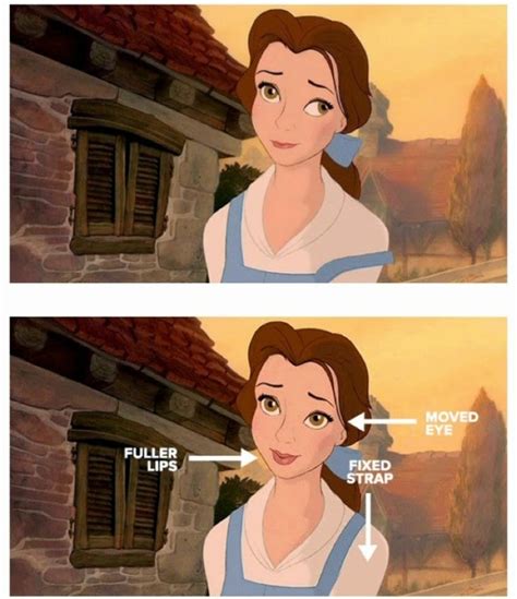Thankyou For Laughing Disney Princesses Before And After Photoshop