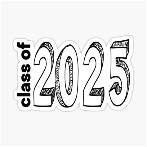 Class Of 2025 Perspective Sticker By Pucksters Redbubble