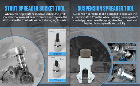 Shock Absorber Removal Tool 9pc Strut Nut Socket 16mm 18mm