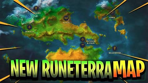 New Runeterra Map Exploration All Continents And Nations