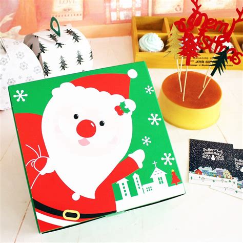 Get paid faster with square. Green square 8 inch cheese cake box Christmas gingerbread ...