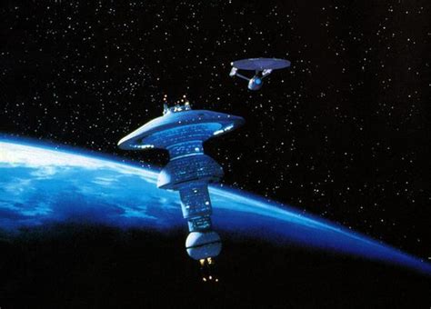 Star Trek Movie USS Enterprise NCC 1701A Leaving Earth Spacedock