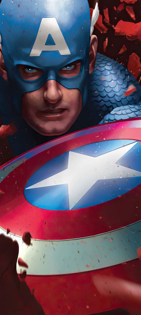 720x1600 Marvels Captain America 4k Art 720x1600 Resolution Wallpaper