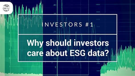 Why Should Investors Care About Esg Data Investors 1 Youtube