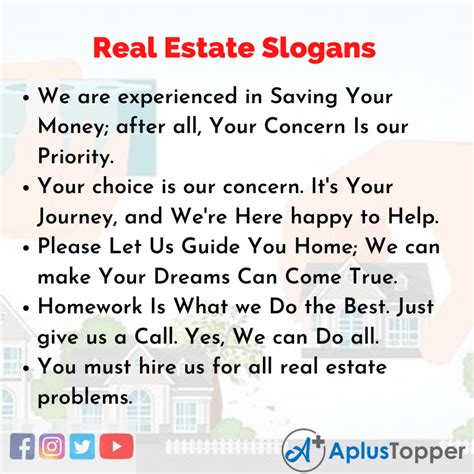 Real Estate Slogans Unique And Catchy Real Estate Slogans In English