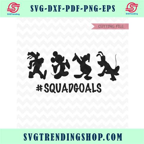 Mickey Mouse And Friends Squad Goals Fathers Day  Cricut