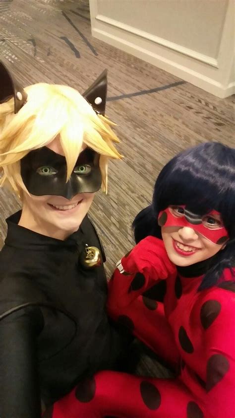 This Is Uptown And Rozecos They Are Cosplaying Chat Noir And Ladybug From Miraculous Ladybug