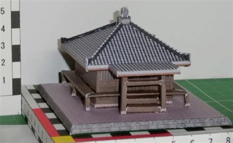 Papermau A Miniature Japanese Temple Paper Model By S