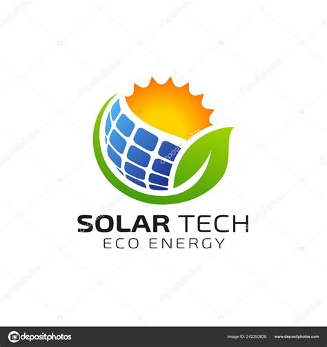 Sun Solar Energy Logo Design Template Eco Energy Logo Designs Stock