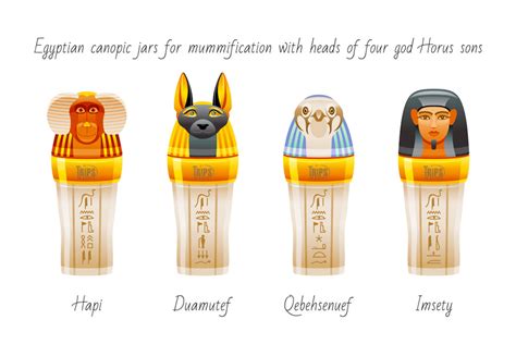 canopic jars ancient egypt faces and names canopic jars defination and purpose
