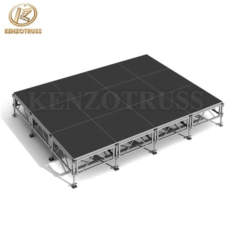 Portable Aluminum Stage Mobile Truss Stage Wooden Platform Stage For