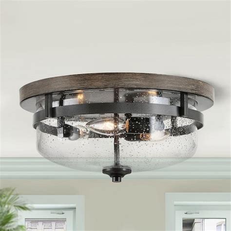 Home Depot Flush Ceiling Lights Hampton Bay 48 In X 12 In Low Profile