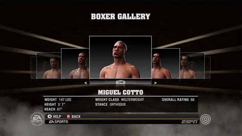 Fight Night Round 4 Roster Hd Youtube