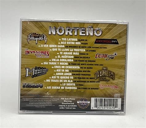 Various Artists Norte O 1s 2014 Fonovisa Records Cd Album