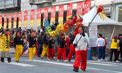 Chinese New Year Parade San Francisco CA Editorial Image Image Of Annual Downtown
