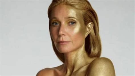 Gwyneth Paltrow Celebrates 50th Birthday With Nude Golden Photoshoot