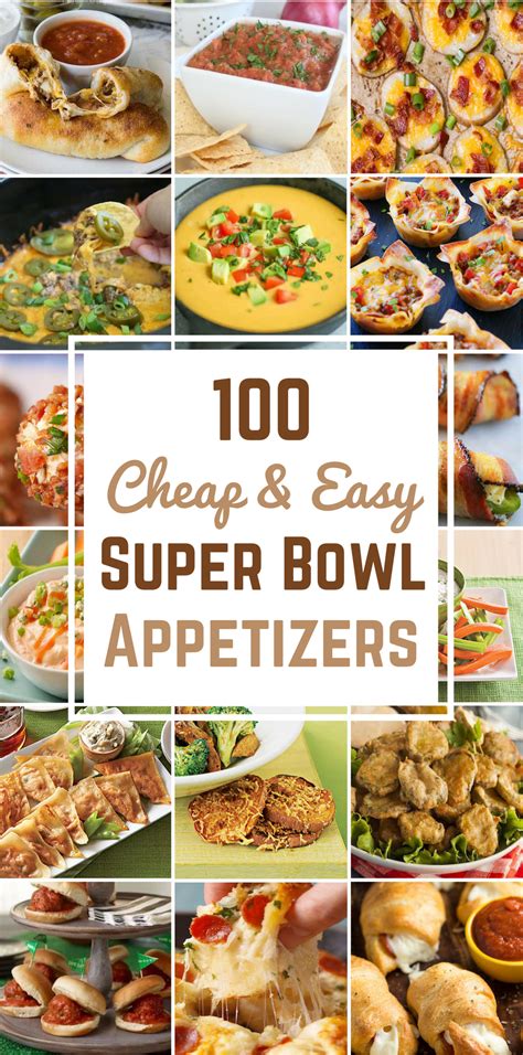 Finger foods are among the most practical and easiest to serve for the big. 100 Cheap & Easy Super Bowl Appetizers - Prudent Penny Pincher