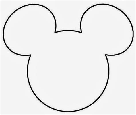 Plantilla De Mickey Mouse Cabeza De Mickey Mouse Molde De Mickey Mouse