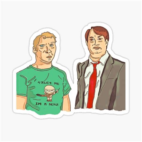 Peep Show Jez And Mark Sticker By Jamhard16 Redbubble