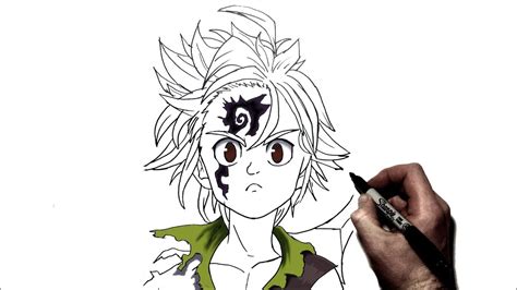 How To Draw Meliodas Step By Step Seven Deadly Sins Youtube