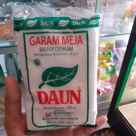 Jual Garam Meja Beryodium Daun 250gr Shopee Indonesia