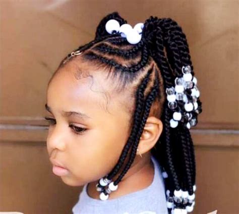 Short Hair Toddler Braided Hairstyles With Beads Braids For Kids 50