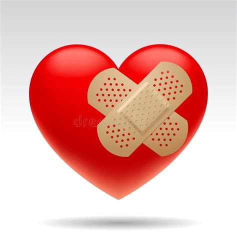 Corazón Herido Ilustración Del Vector Ilustración De Herida 65341551