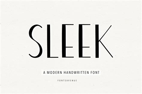 Sleek Font By Fonts Avenue · Creative Fabrica
