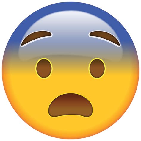 Download Fearful Face Emoji Emoji Island
