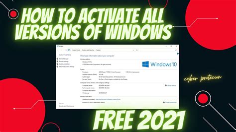 How To Activate Windows 10 For Free 2021 Permanently