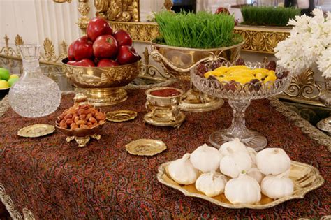 A Traditional Haft Sin Table Celebrating Nowruz The Persian New Year