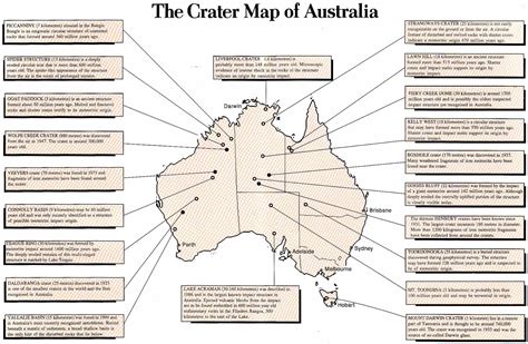 Crater Map Of Australia