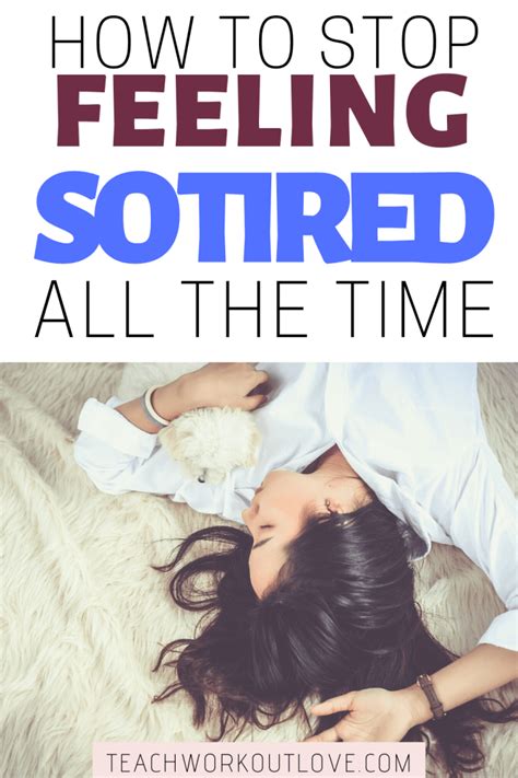 How To Stop Feeling Tired All The Time Twl Working Moms