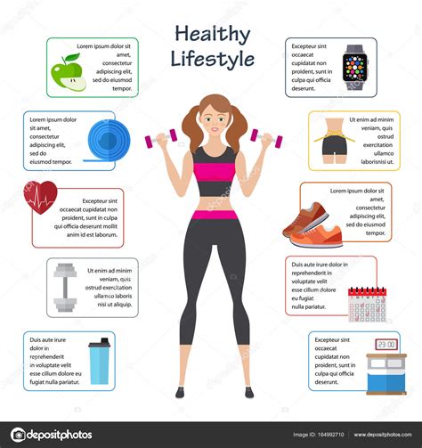Women healthy lifestyle infographics. Sport and diet food ...