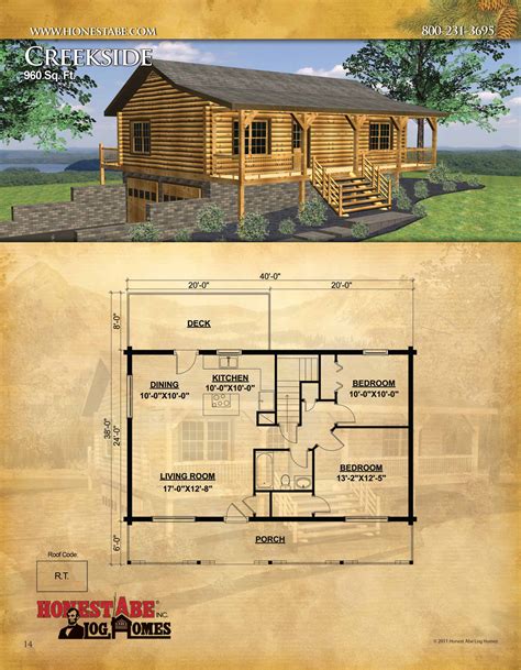 One Bedroom Log Cabin Plans