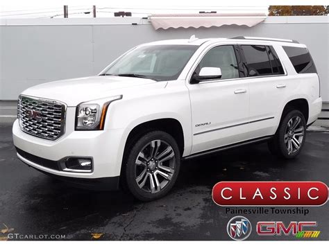 2018 White Frost Tricoat Gmc Yukon Denali 4wd 123718565